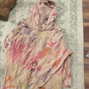 Wild fable matching set tie dye